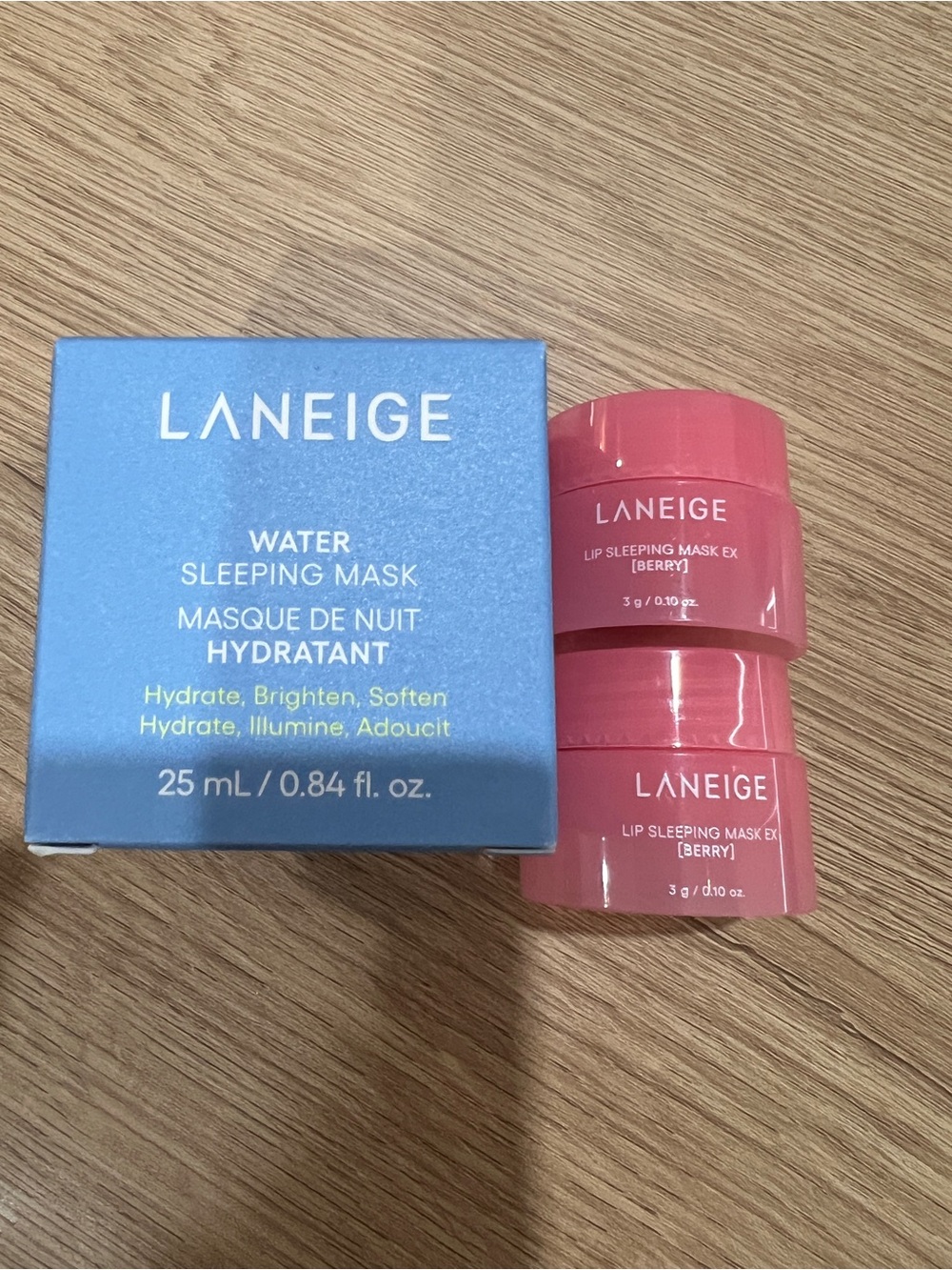 LANEIGE Night Care Set in Blue and Pink